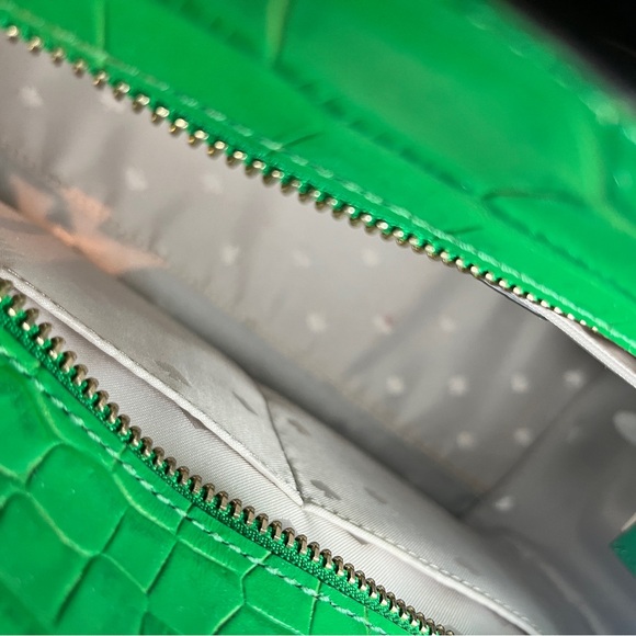 Kate Spade Lucia Med Crocodile-Embossed Satchel - Picture 6 of 8